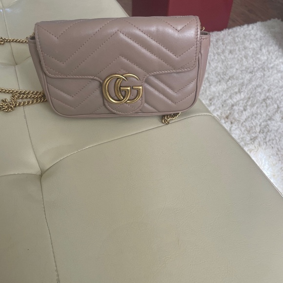 Pre-owned mini Gucci marmont bag with box, authenticity card, dustbag - Picture 1 of 16